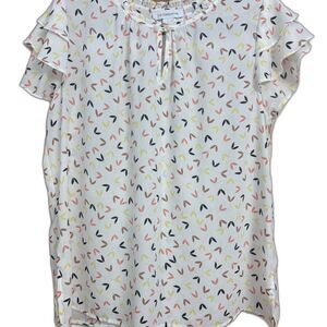 Liz Claiborne Women's Ruffle Sleeve Blouse Medium